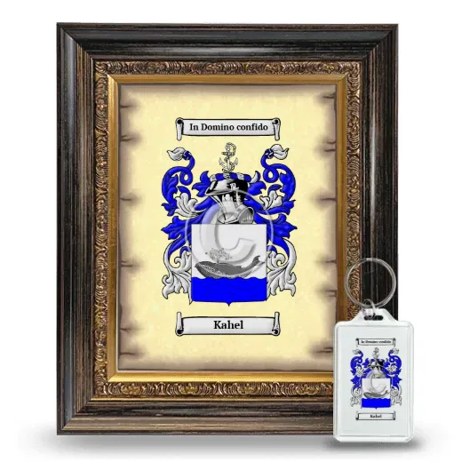 Kahel Framed Coat of Arms and Keychain - Heirloom
