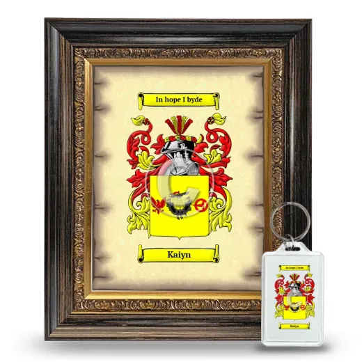 Kaiyn Framed Coat of Arms and Keychain - Heirloom