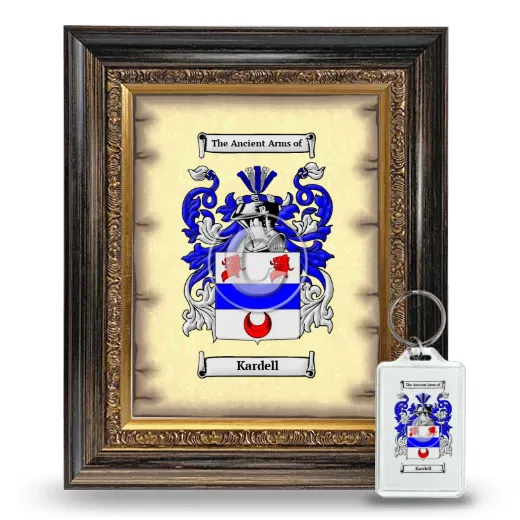 Kardell Framed Coat of Arms and Keychain - Heirloom