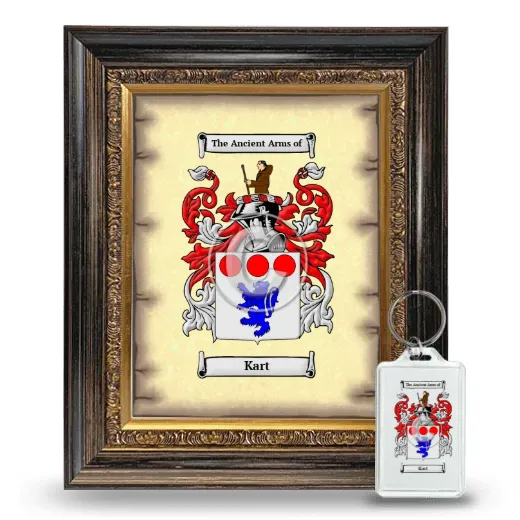 Kart Framed Coat of Arms and Keychain - Heirloom