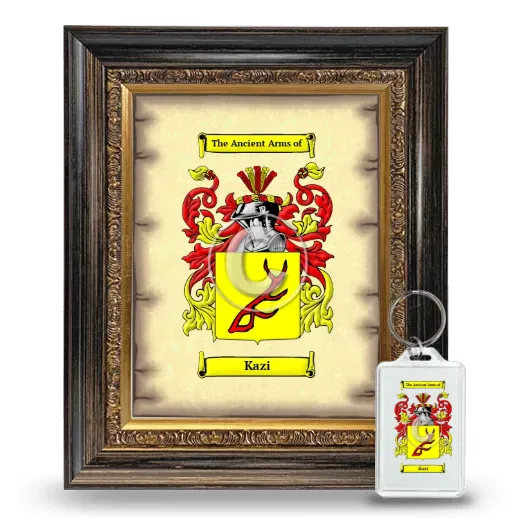 Kazi Framed Coat of Arms and Keychain - Heirloom