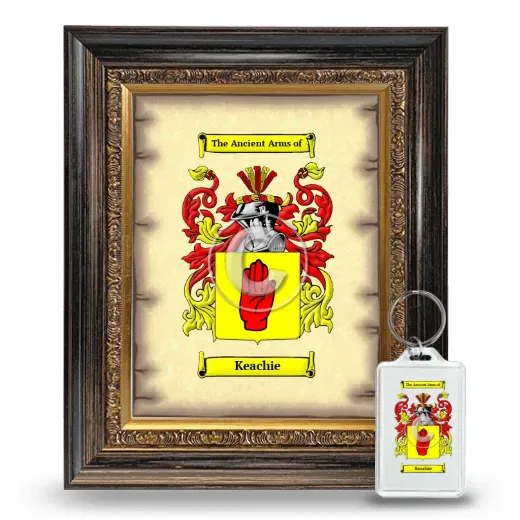 Keachie Framed Coat of Arms and Keychain - Heirloom