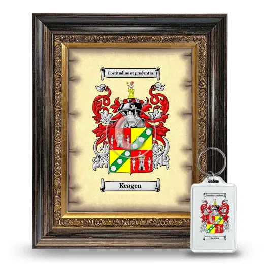 Keagen Framed Coat of Arms and Keychain - Heirloom