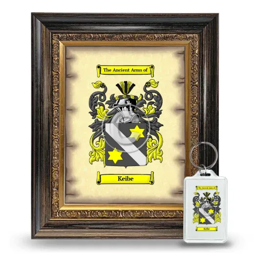 Keibe Framed Coat of Arms and Keychain - Heirloom