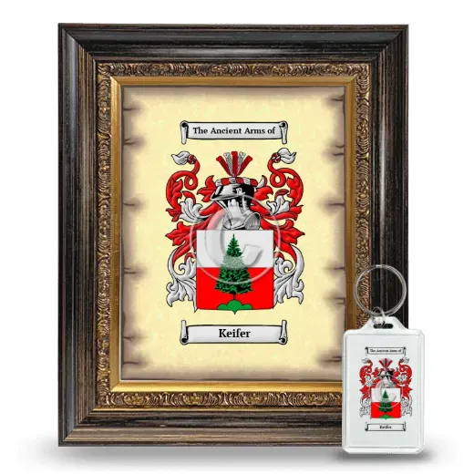 Keifer Framed Coat of Arms and Keychain - Heirloom