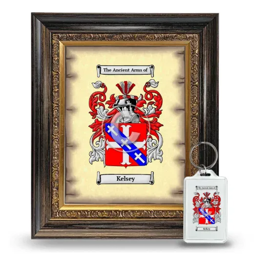 Kelsey Framed Coat of Arms and Keychain - Heirloom