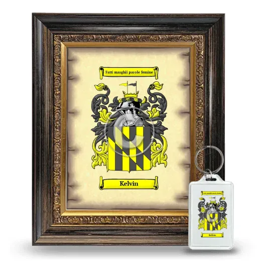 Kelvin Framed Coat of Arms and Keychain - Heirloom