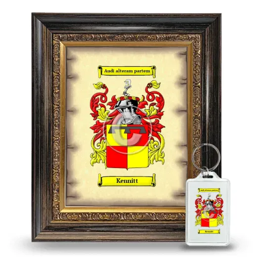 Kennitt Framed Coat of Arms and Keychain - Heirloom