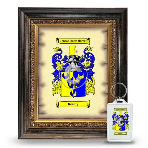 Kenny Framed Coat of Arms and Keychain - Heirloom