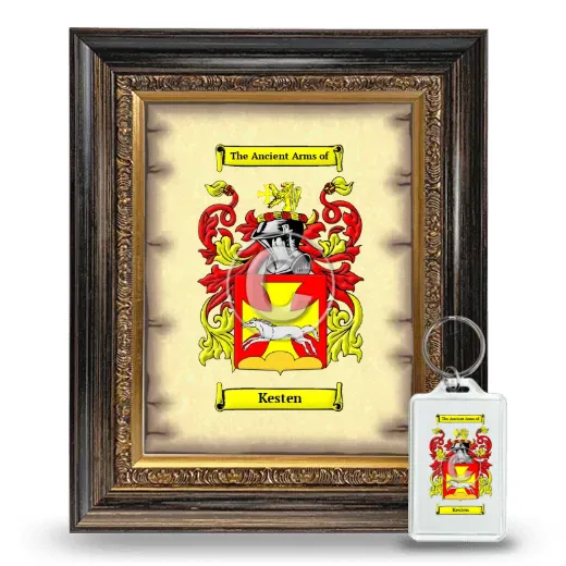 Kesten Framed Coat of Arms and Keychain - Heirloom