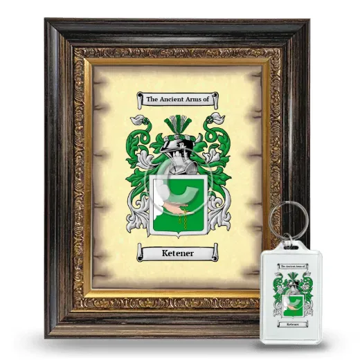 Ketener Framed Coat of Arms and Keychain - Heirloom