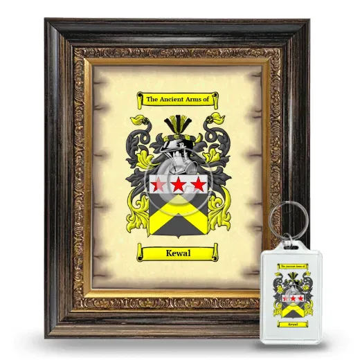 Kewal Framed Coat of Arms and Keychain - Heirloom