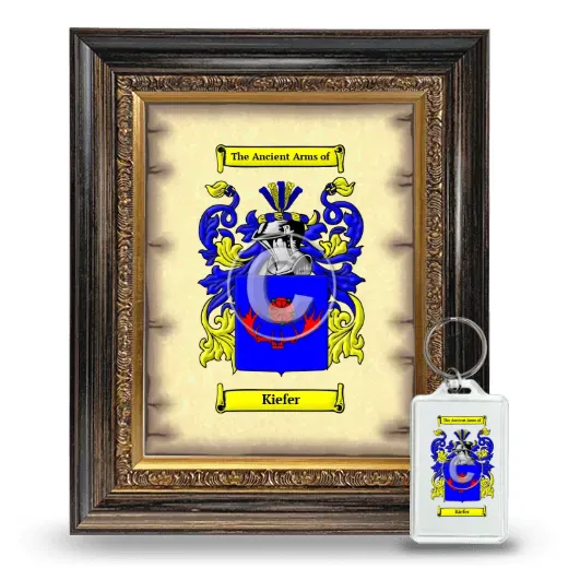 Kiefer Framed Coat of Arms and Keychain - Heirloom