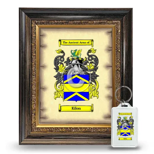 Kilon Framed Coat of Arms and Keychain - Heirloom