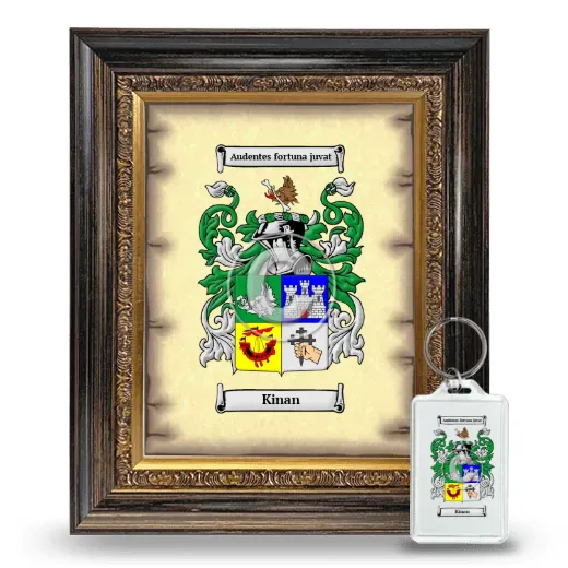 Kinan Framed Coat of Arms and Keychain - Heirloom