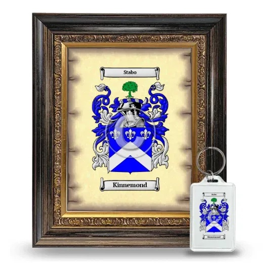 Kinnemond Framed Coat of Arms and Keychain - Heirloom
