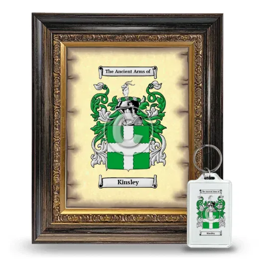 Kinsley Framed Coat of Arms and Keychain - Heirloom