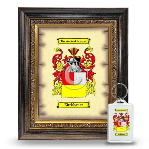 Kirchbauer Framed Coat of Arms and Keychain - Heirloom
