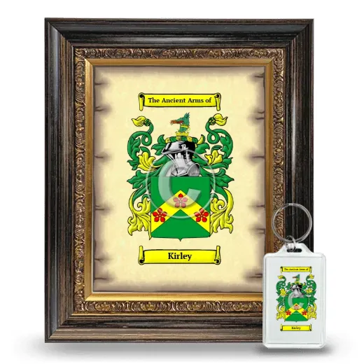 Kirley Framed Coat of Arms and Keychain - Heirloom