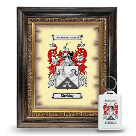 Kitching Framed Coat of Arms and Keychain - Heirloom