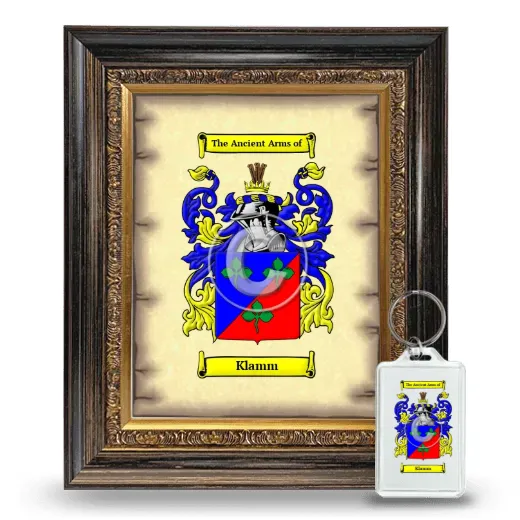 Klamm Framed Coat of Arms and Keychain - Heirloom