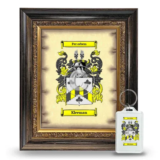Kleeman Framed Coat of Arms and Keychain - Heirloom