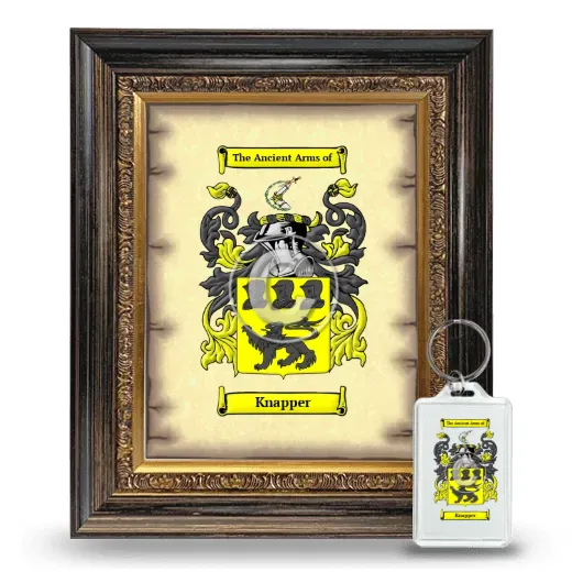 Knapper Framed Coat of Arms and Keychain - Heirloom