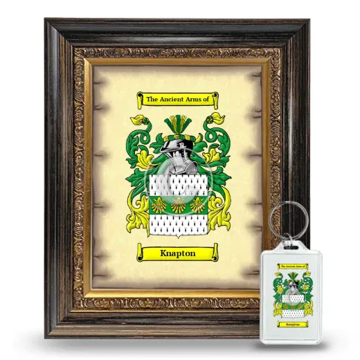 Knapton Framed Coat of Arms and Keychain - Heirloom