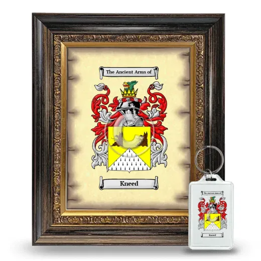 Kneed Framed Coat of Arms and Keychain - Heirloom
