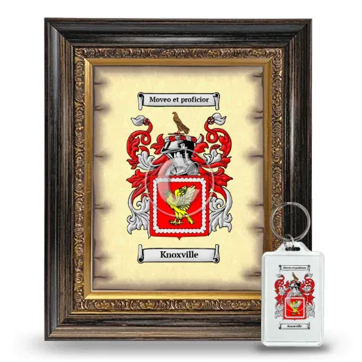 Knoxville Framed Coat of Arms and Keychain - Heirloom