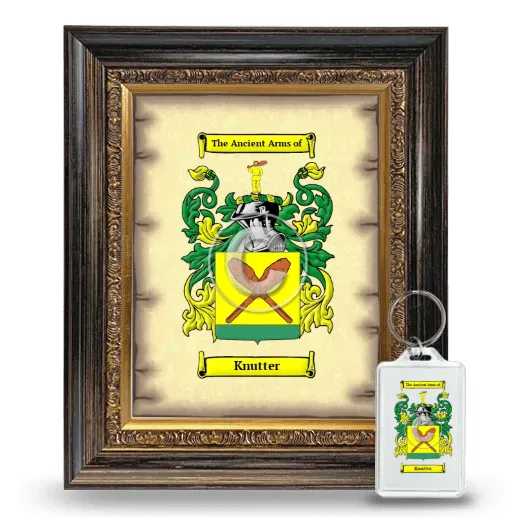Knutter Framed Coat of Arms and Keychain - Heirloom