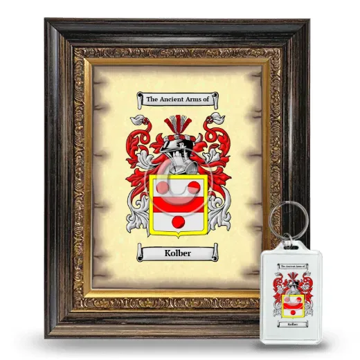 Kolber Framed Coat of Arms and Keychain - Heirloom