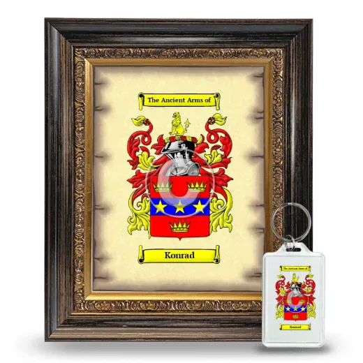 Konrad Framed Coat of Arms and Keychain - Heirloom
