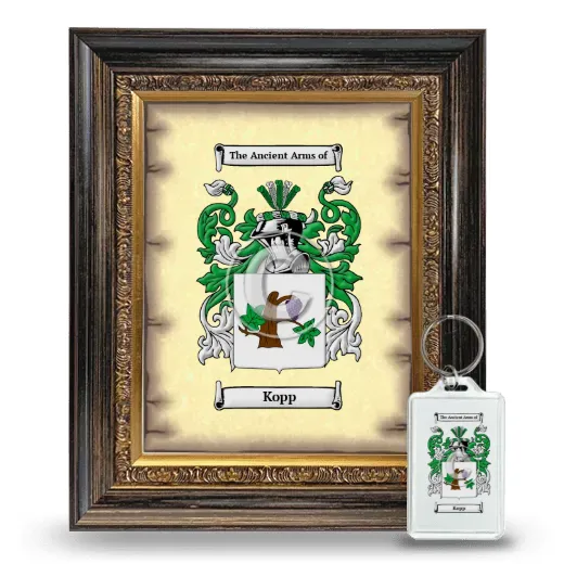 Kopp Framed Coat of Arms and Keychain - Heirloom