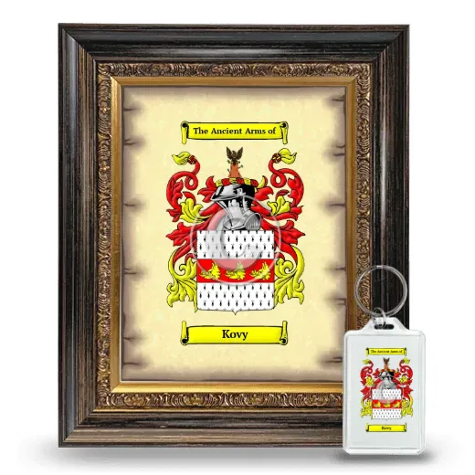 Kovy Framed Coat of Arms and Keychain - Heirloom