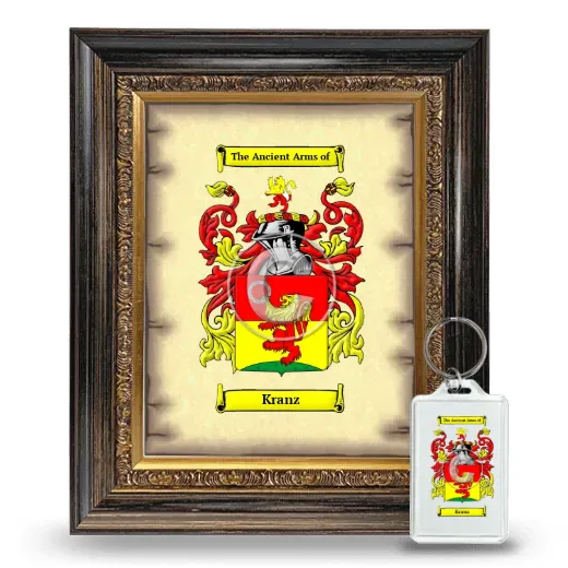 Kranz Framed Coat of Arms and Keychain - Heirloom
