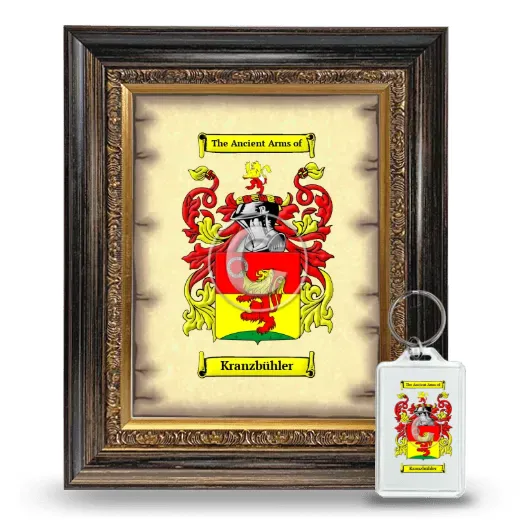 Kranzbühler Framed Coat of Arms and Keychain - Heirloom