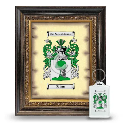 Kriens Framed Coat of Arms and Keychain - Heirloom
