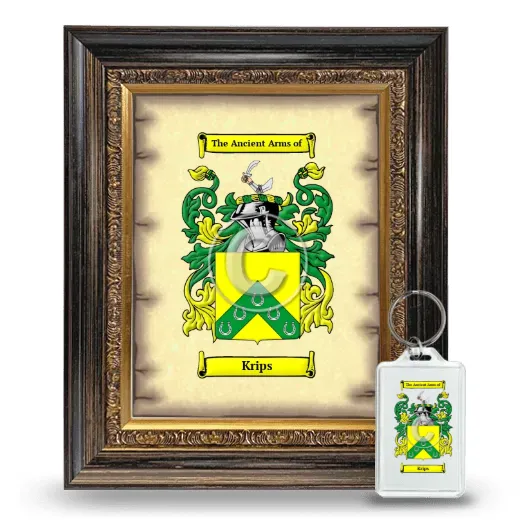 Krips Framed Coat of Arms and Keychain - Heirloom