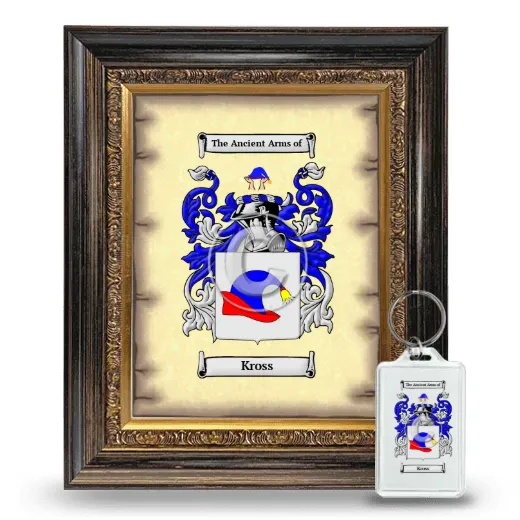 Kross Framed Coat of Arms and Keychain - Heirloom