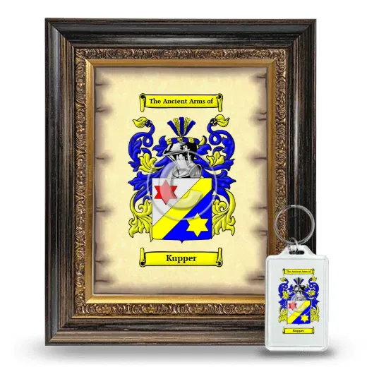 Kupper Framed Coat of Arms and Keychain - Heirloom