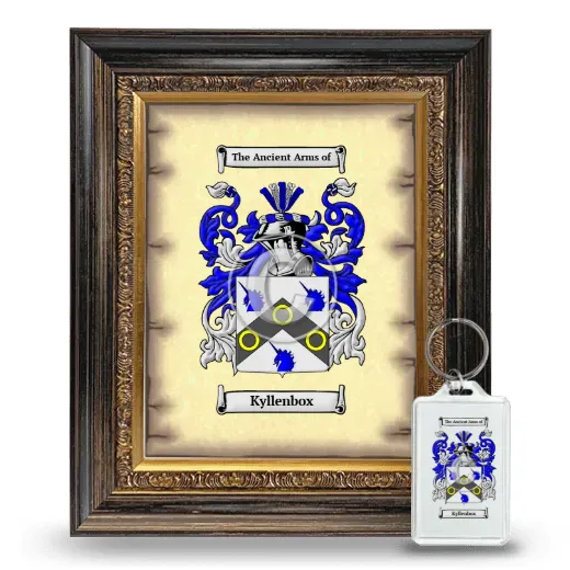 Kyllenbox Framed Coat of Arms and Keychain - Heirloom