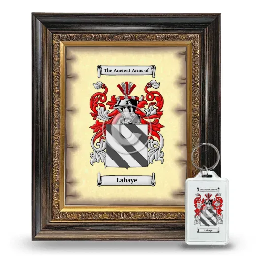Lahaye Framed Coat of Arms and Keychain - Heirloom