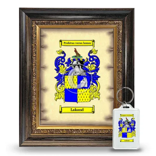 Lakand Framed Coat of Arms and Keychain - Heirloom