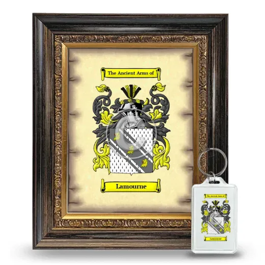 Lamourne Framed Coat of Arms and Keychain - Heirloom