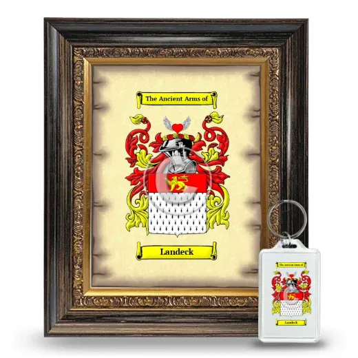 Landeck Framed Coat of Arms and Keychain - Heirloom