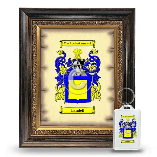 Landell Framed Coat of Arms and Keychain - Heirloom