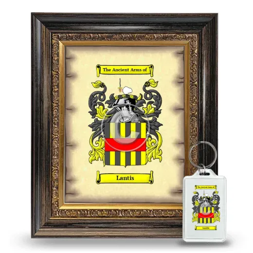Lantis Framed Coat of Arms and Keychain - Heirloom