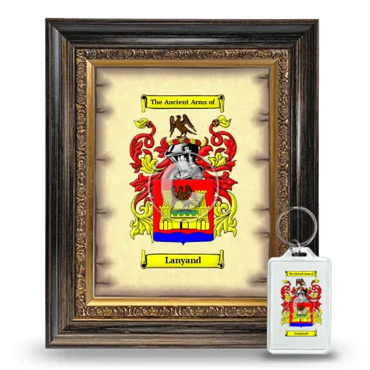 Lanyand Framed Coat of Arms and Keychain - Heirloom