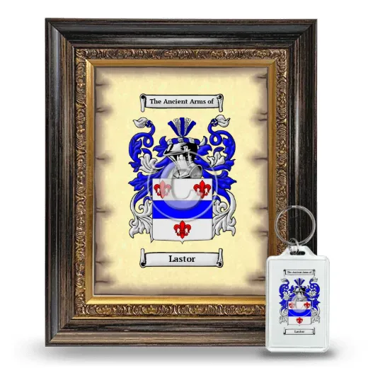 Lastor Framed Coat of Arms and Keychain - Heirloom